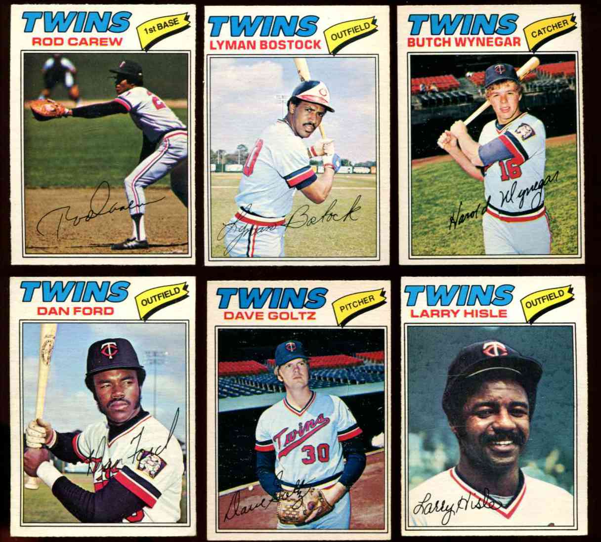  1977 O-Pee-Chee/OPC - Twins COMPLETE TEAM SET of (6) Baseball cards value