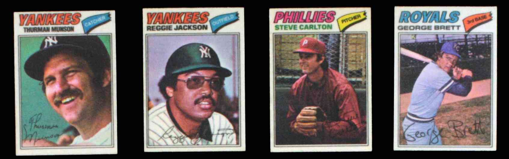 1977 Topps Cloth Stickers #22 Reggie Jackson [** VAR:] (Yankees) Baseball cards value