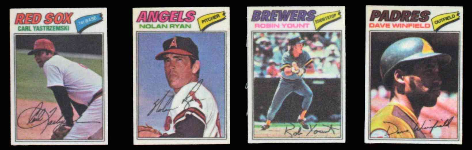 1977 Topps Cloth Stickers #54 Robin Yount [* VAR:] (Brewers) Baseball cards value