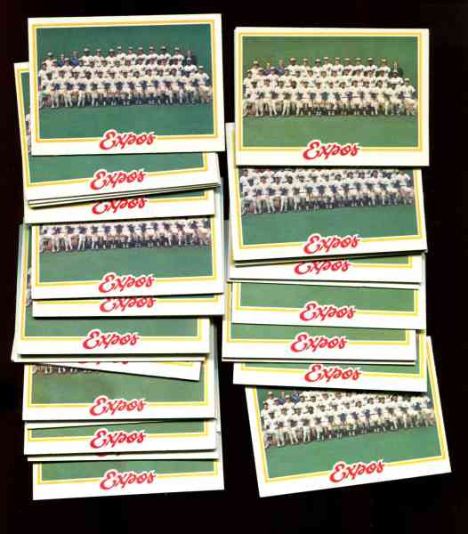 1978 Topps #244 Expos TEAM card - Lot of (25) Baseball cards value