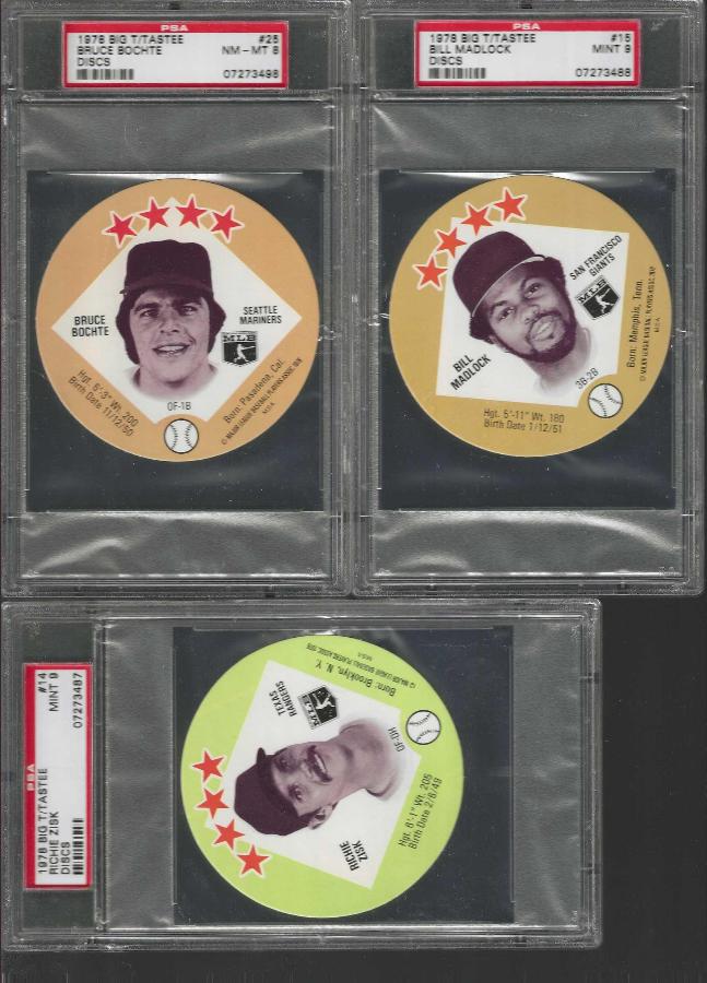 1978 Tastee-Freez MSA Disc #25 Bruce Bochte (Mariners) Baseball cards value