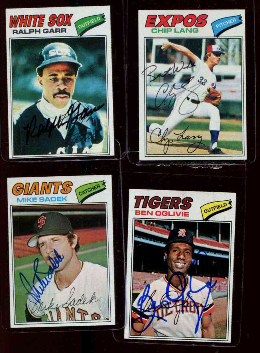 Sold at Auction: Lot of (7) 1977 Topps Baseball Star Player Cards