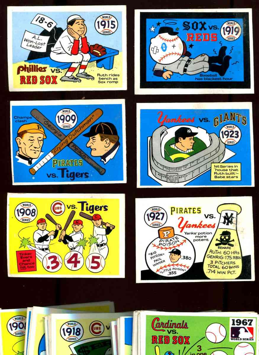 1970 Fleer/Laughlin + 1971 ... World Series - Lot of (35) Baseball cards value