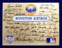 1978 MLB GOLD Metallic Sticker - HOUSTON ASTROS JUMBO