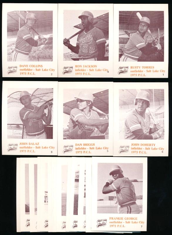  1975 Caruso Salt Lake City GULLS - Complete TEAM SET (20) Minor League Baseball cards value