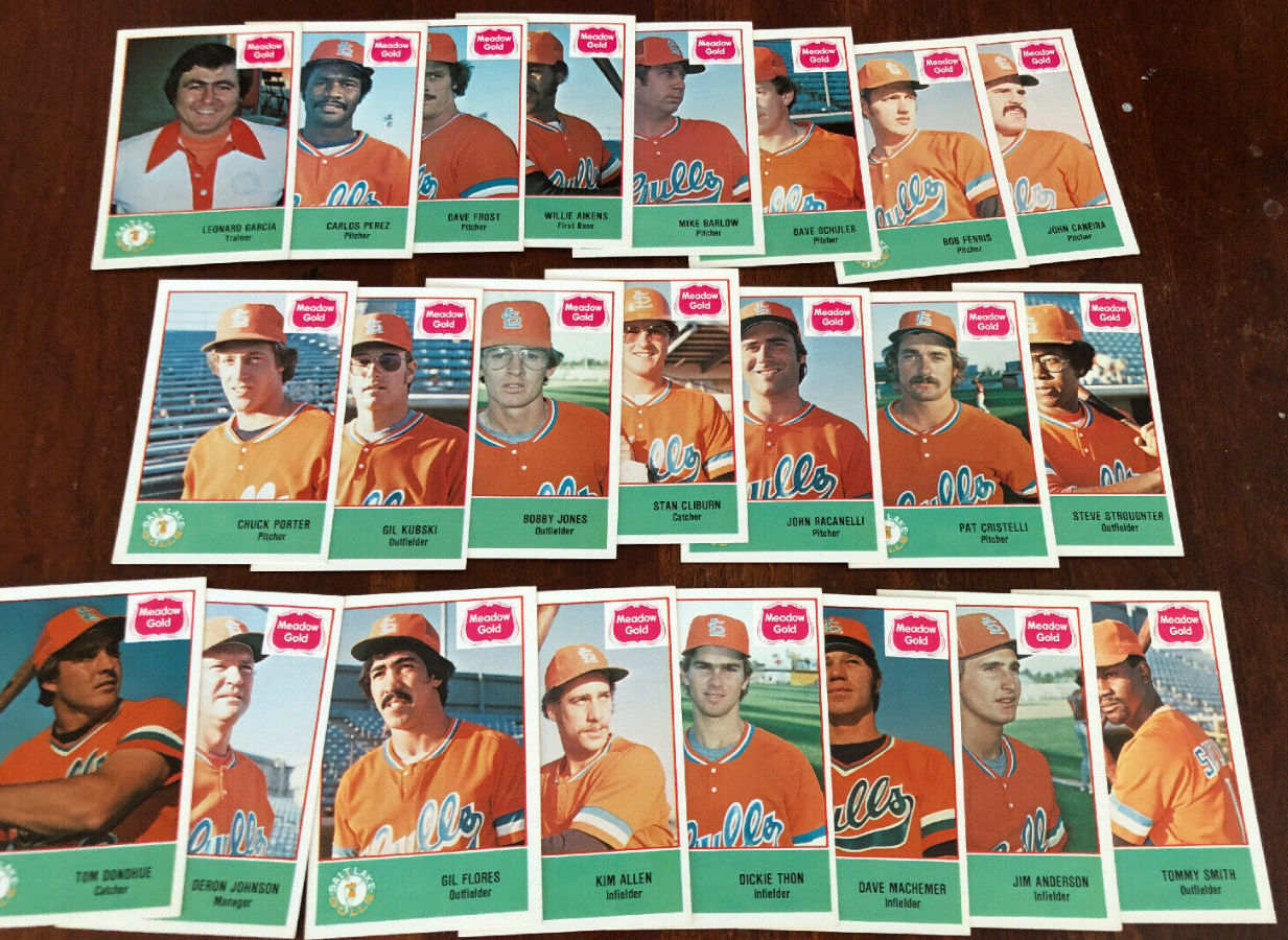  1978 Salt Lake City GULLS - Complete TEAM SET (23) Minor League Baseball cards value