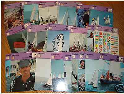1977-1979 Sportscaster YACHTING - LOT/Starter Set of (39) different Baseball cards value