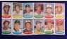 1974 Topps STAMPS SHEET #17 Sparky Lyle, Billy Williams, Lee May