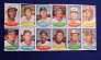 1974 Topps STAMPS SHEET #18 Sparky Lyle, Billy Williams, Lee May