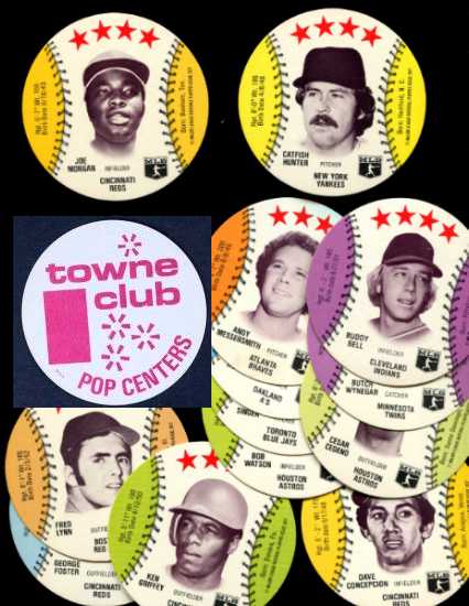  1976 Towne Club MSA DISCS - Lot (25) different w/(2) HALL-OF-FAMERS Baseball cards value