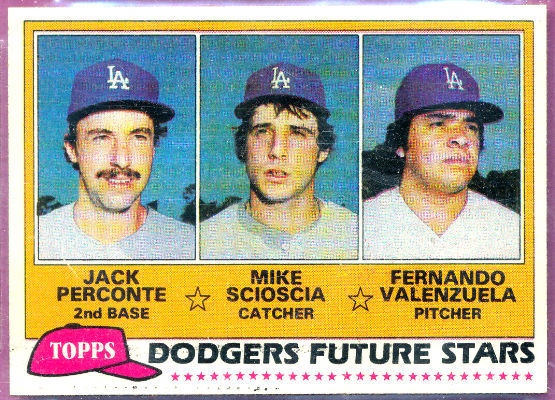 1981 Topps #302 Fernando Valenzuela/Mike Scioscia ROOKIES (Dodgers) Baseball cards value