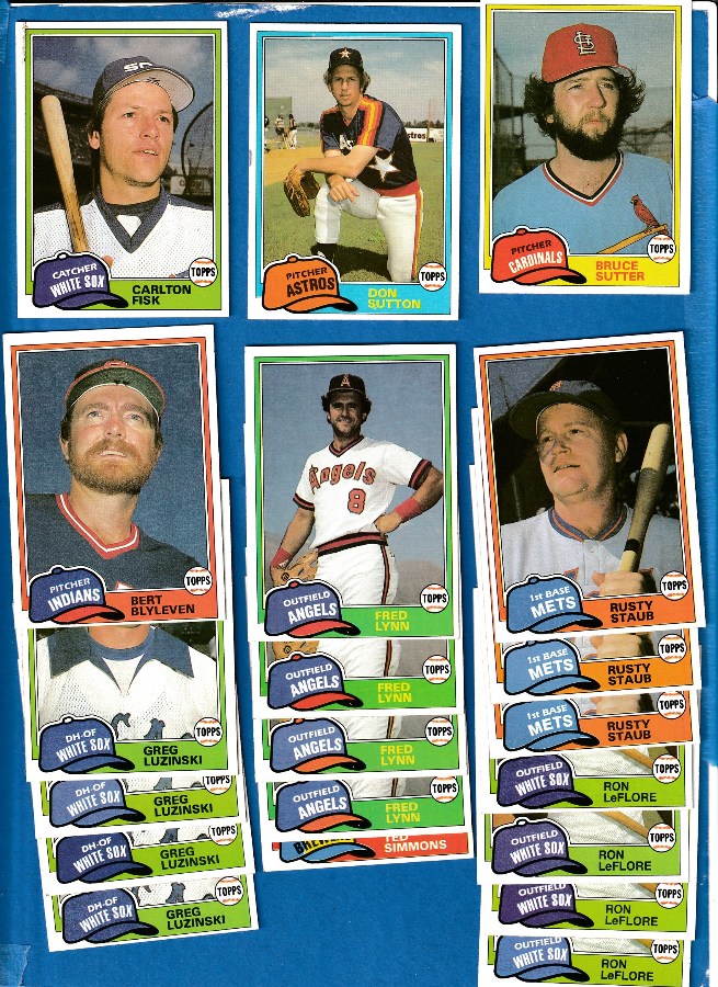 1981 Topps TRADED - Bulk Lot of (250) assorted with Hall-of-Famers Baseball cards value