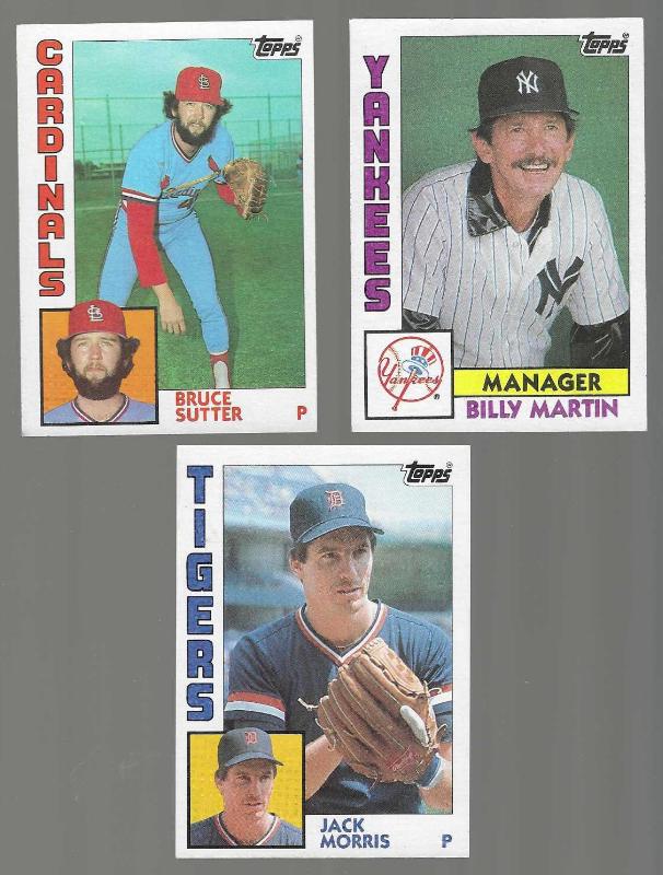 1984 Topps #730 Bruce Sutter - Lot of (200) (Cardinals,HOF) Baseball cards value