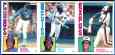 1984 Nestle/Topps - Fergie Jenkins on left of 3-Card Uncut PANEL