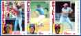 1984 Nestle/Topps - Joe Morgan on right of 3-Card Uncut PANEL