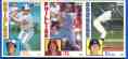1984 Nestle/Topps - Pete Rose in center of 3-Card Uncut PANEL