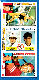 1984 Nestle/Topps - CAL RIPKEN team leader card center 3-Card Uncut PANEL