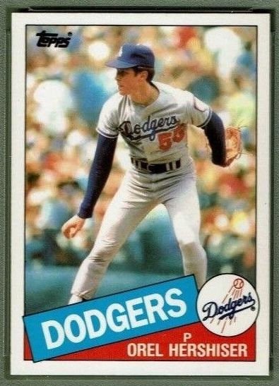 1985 Topps #493 Orel Hershiser ROOKIE - Lot of (25) (Dodgers) Baseball cards value