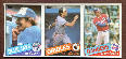 1985 Topps  - CAL RIPKEN in center of an uncut 3-card panel !!!