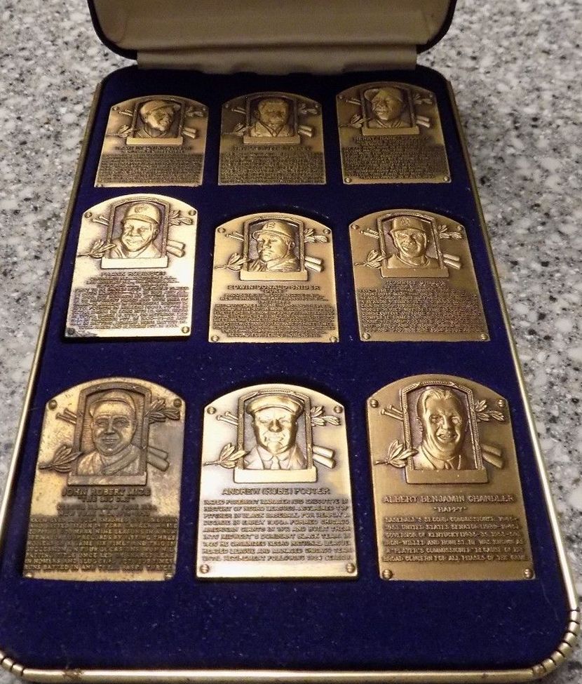 S2: Duke Snider - 1985 Hall-of-Fame Gallery Mini BRONZE PLAQUE Baseball cards value