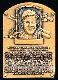 S5: Mickey Mantle - 1985 Hall-of-Fame Gallery Mini BRONZE PLAQUE