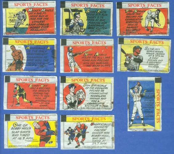 1981 Topps Thirst Break  - Lot of (11) w/MICKEY MANTLE & SUPER-STARS !!! Baseball cards value