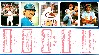 1984 Topps Stickers Panel - with Pete Rose & Steve Carlton