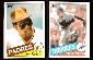 1985 Topps -  TONY GWYNN (gloss)/Tom Niedenfuer - DOUBLE FACED card