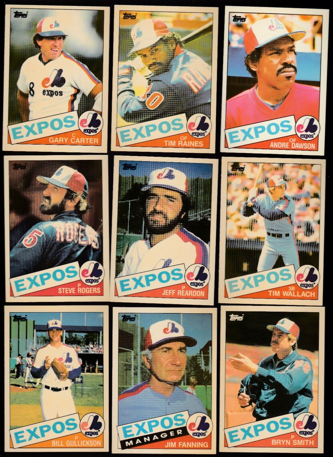   Expos (27+3) - 1985 Topps TIFFANY - COMPLETE MASTER TEAM SET Baseball cards value