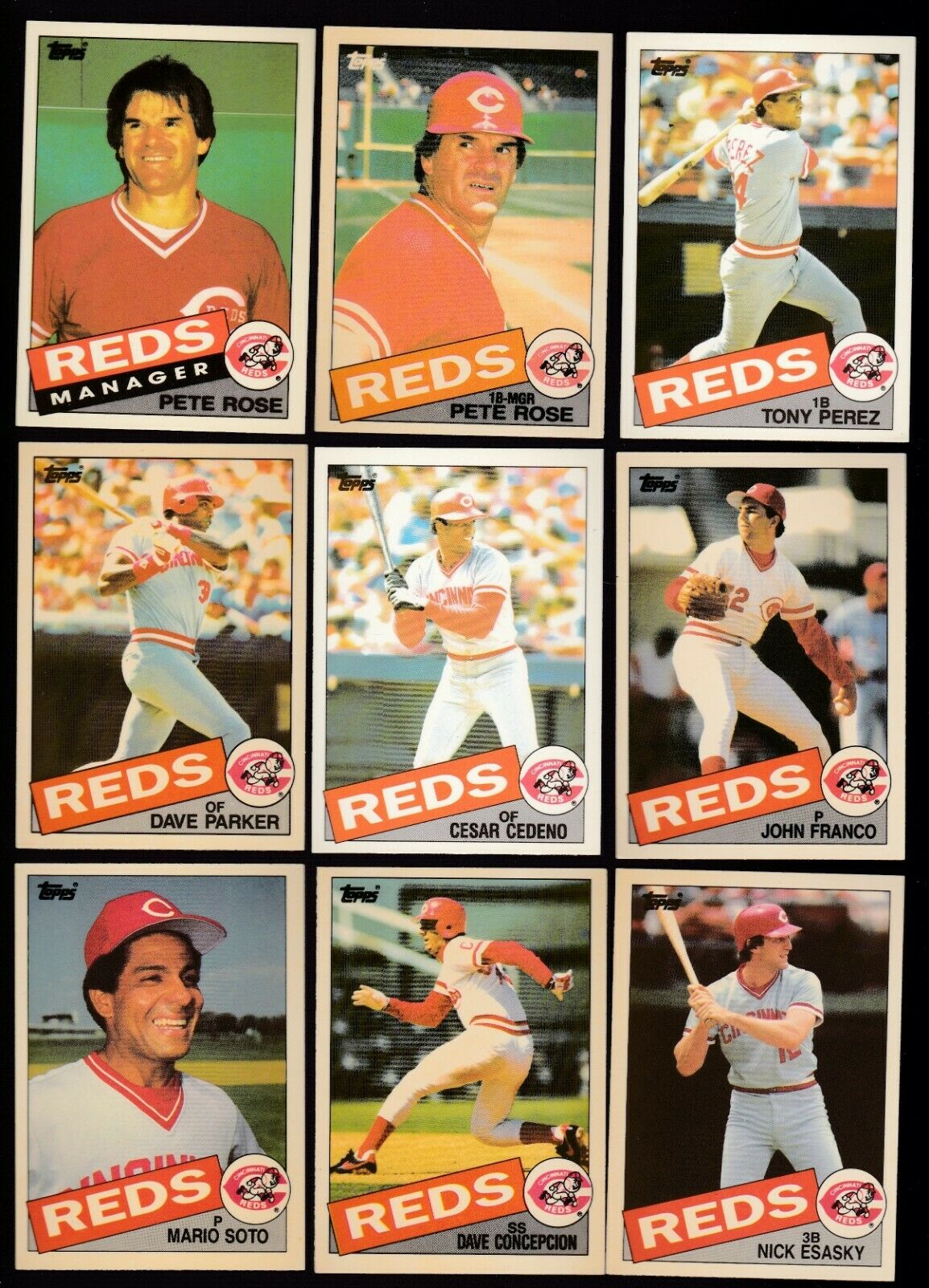   Reds (28+2) - 1985 Topps TIFFANY - COMPLETE MASTER TEAM SET Baseball cards value