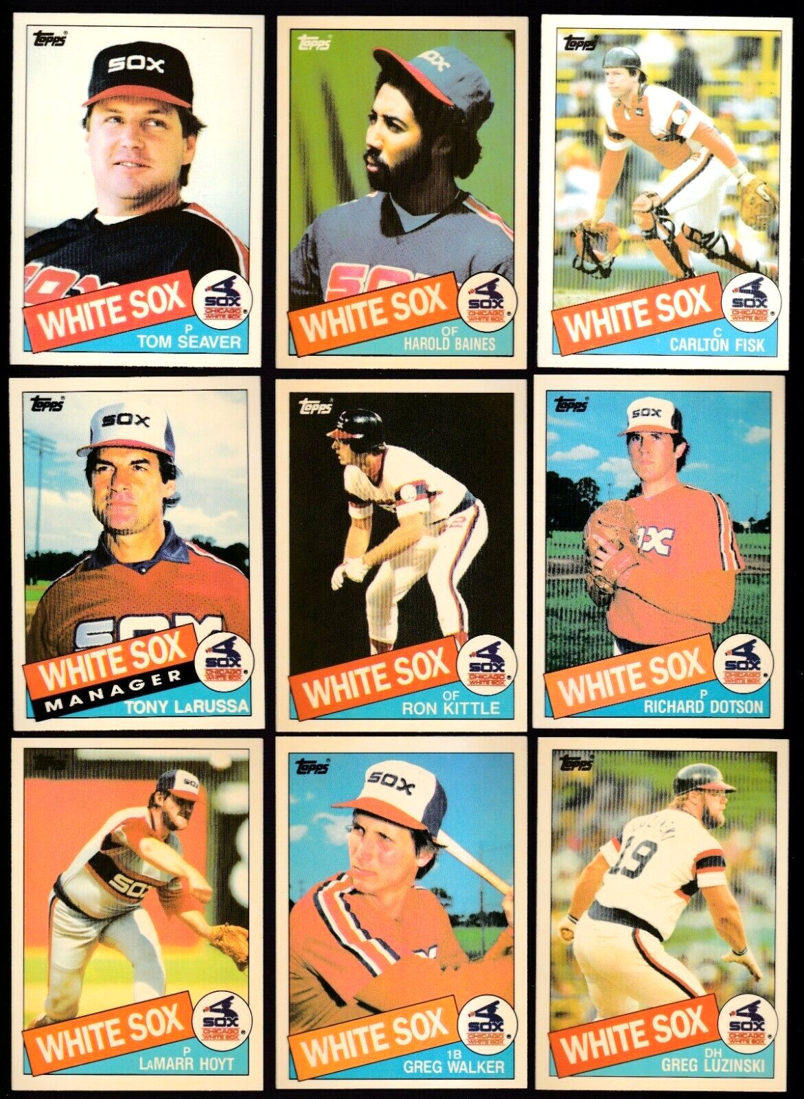   White Sox (29+2) - 1985 Topps TIFFANY - COMPLETE Team Set w(2) Bonus Baseball cards value