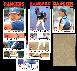  Rangers - 1986 Topps BLANK-BACK PROOFs - Team Lot (10)