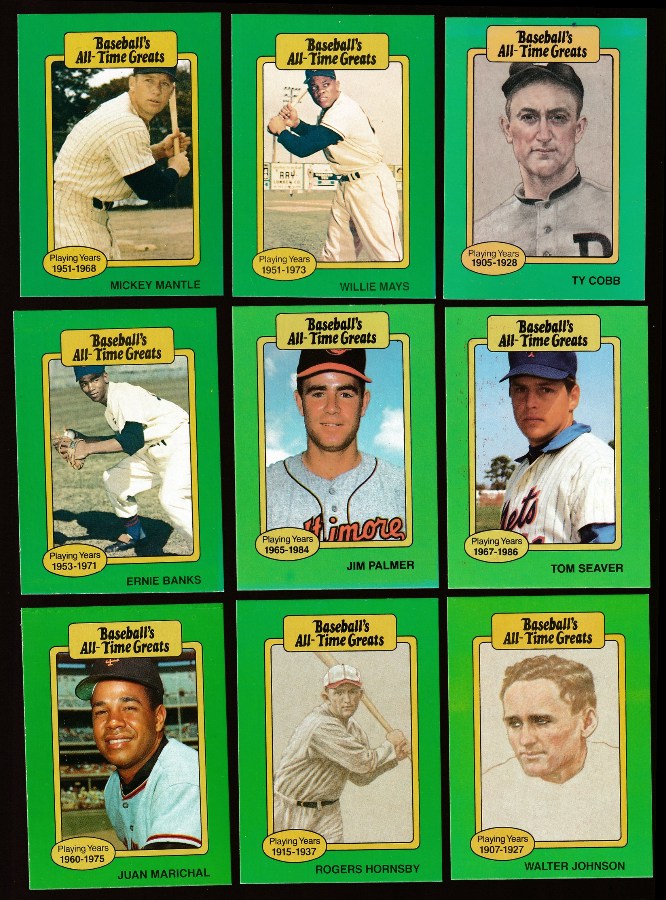  1987 HyGrade All-Time Greats - Starter SET (33/50) with MICKEY MANTLE ! Baseball cards value