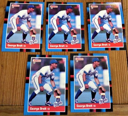 George Brett - 1988 Donruss #102 - Lot of (500) cards (Royals,HOF) Baseball cards value