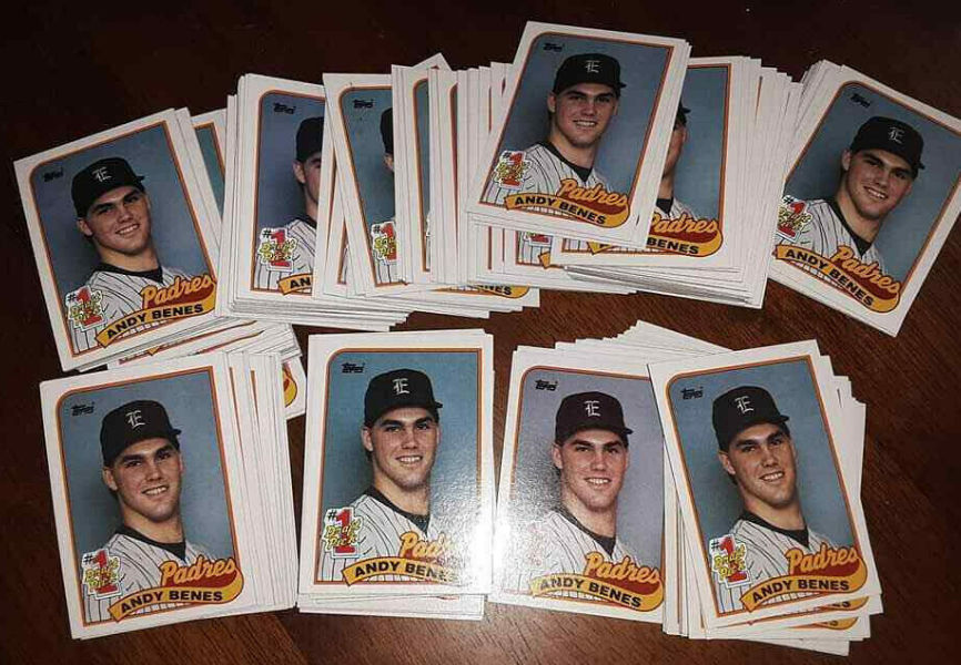  Andy Benes - 1989 Topps #437 ROOKIE - Lot of (500) (Padres) Baseball cards value