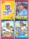 Box Bottom - 1986 Fleer - George Brett / Dale Murphy / Ozzie Guillen