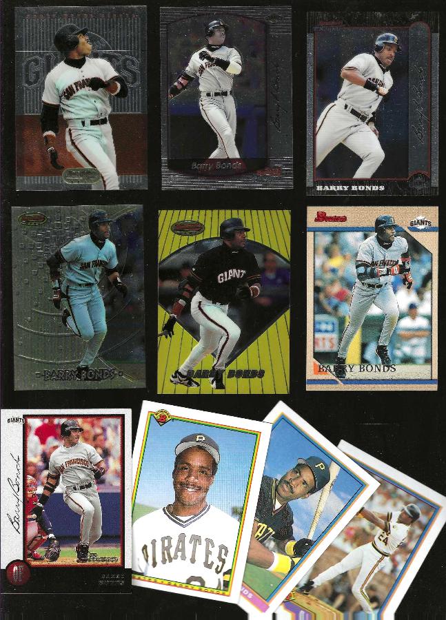 Barry Bonds -  BOWMAN Collection - (1991-2000) - Lot of (10) different Baseball cards value