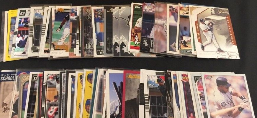  Frank Thomas COLLECTION - Lot of (100) ASSORTED cards !!! Baseball cards value