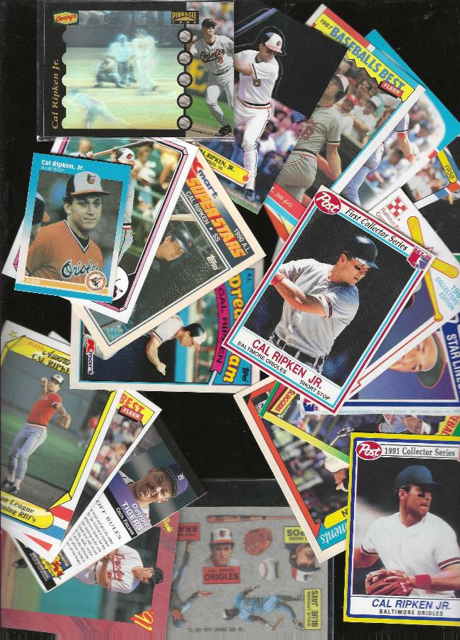 Cal Ripken -  ODDBALL COLLECTION - Lot of (24) different Baseball cards value