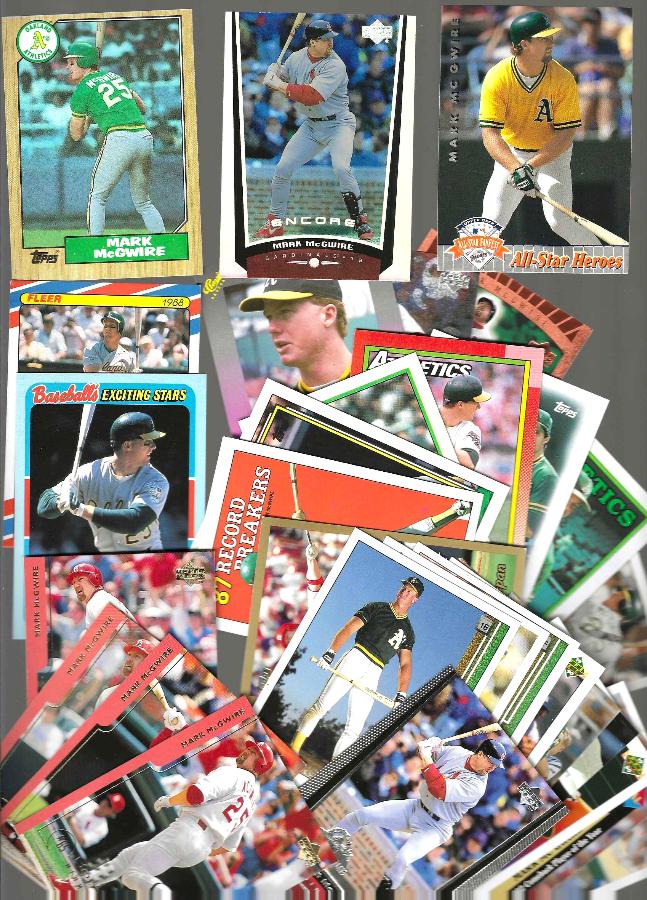 Mark McGwire - 1988-1999 Collection - Lot (71) Different Baseball cards value