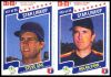 NOLAN RYAN / Steve Sax - 1987 M&M's MINT 2-card PANEL (Astros/Dodgers)