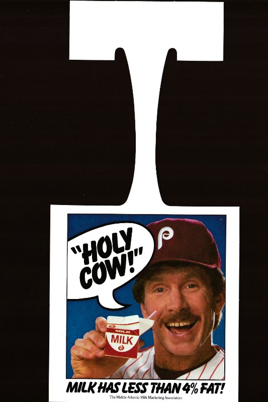 Mike Schmidt - 1980's Milk Carton Ad Tab/Tag (Phillies) Baseball cards value