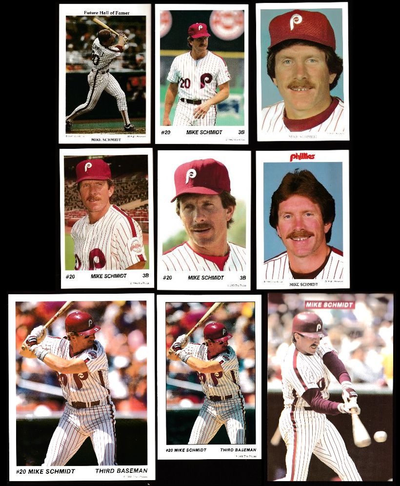 Mike Schmidt -  Tastykake - Lot/Run of (9) different (1983-1989) Baseball cards value