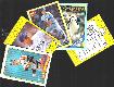 Nolan Ryan - 1988-1991 Topps/Fleer BOX BOTTOMS - Lot of (5) different