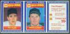 Roger Clemens - 1987 Burger King 'All-Pro' COMPLETE PANEL w/Will Clark