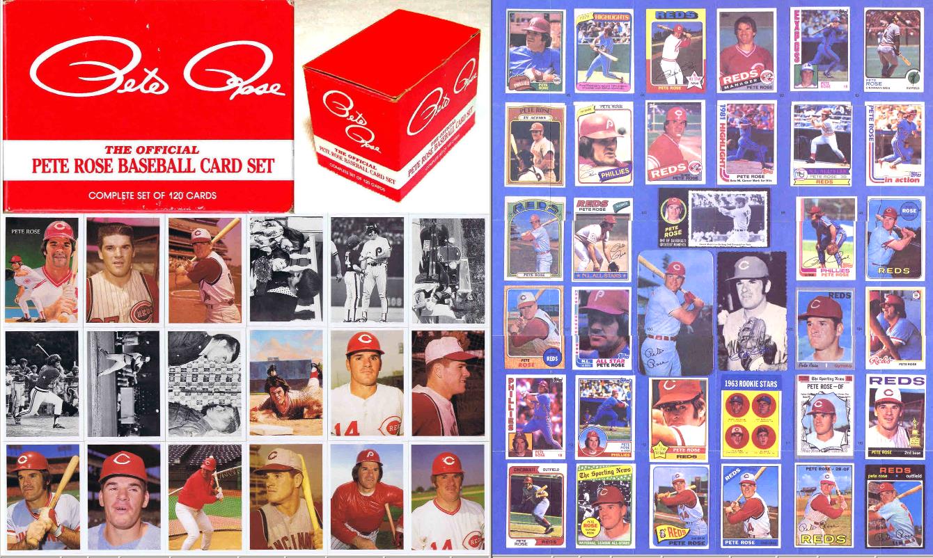  1985 Topps PETE ROSE - COMPLETE SET - IN FACTORY BOX (120 cards) Baseball cards value