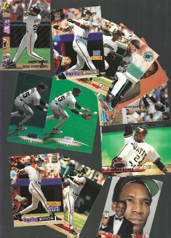 Barry Bonds - STADIUM CLUB - (1991-1999) - Lot (22) with inserts Baseball cards value