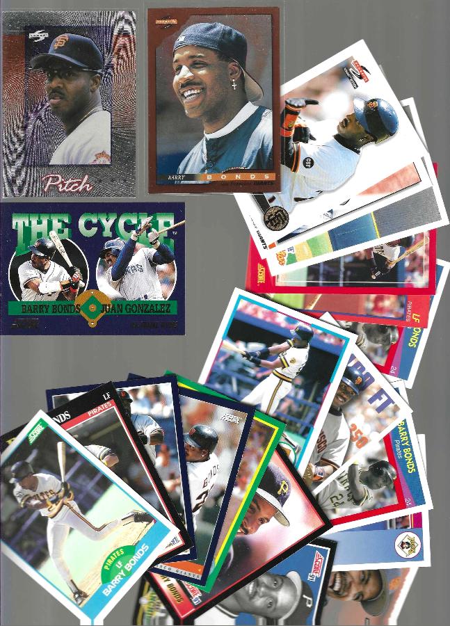 Barry Bonds -  SCORE Collection - (1988-1998) - Lot (23) with INSERTS !!! Baseball cards value