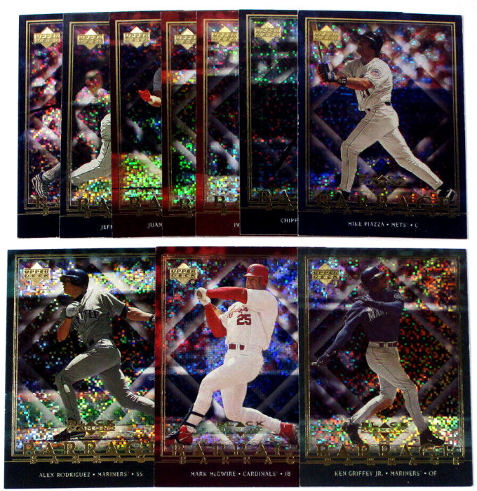 2000 UD Black Diamond - BARRAGE - Complete Insert Set (10) Baseball cards value