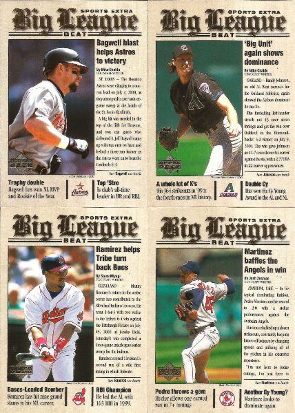 2000 Upper Deck - BIG LEAGUE BEAT - Complete Insert Set (20) Baseball cards value